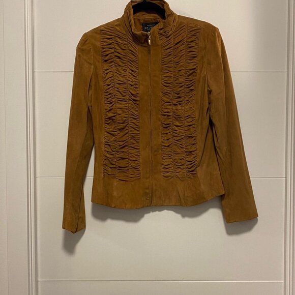 St. John Suede Jacket - Picture 5 of 7